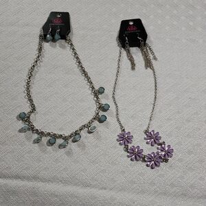 Paparazzi 2 Sets Necklace Earrings NWT